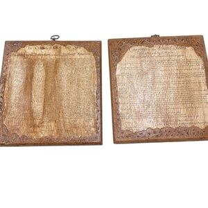 Declaration of independence tablets wall hanging set